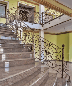 Pasamanos y Barras martilleadas