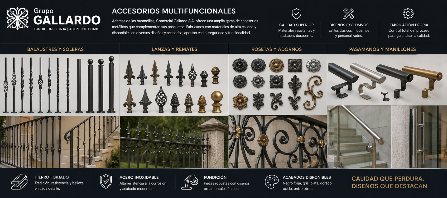 accesorios metalicos